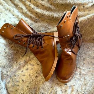 Tinstree zip and lace boots